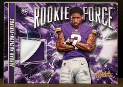 Jordan Addison [Gold] #RF-15 Football Cards 2023 Panini Absolute Rookie Force Prices