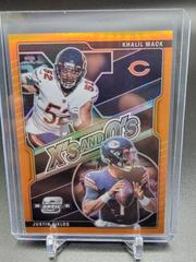 Justin Fields, Khalil Mack [Orange] Football Cards 2021 Panini Contenders Optic Xs and Os Prices