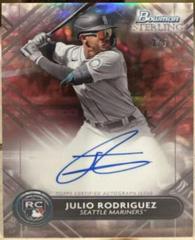 Julio Rodriguez [Red] #RA-JRO Baseball Cards 2022 Bowman Sterling Rookie Autographs Prices