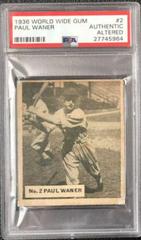 Paul Waner #2 Baseball Cards 1936 World Wide Gum Prices