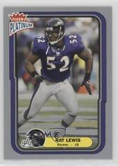 Ray Lewis [Finish] #76 Football Cards 2004 Fleer Platinum Prices