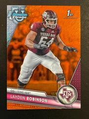 Layden Robinson [Orange Shimmer] #125 Football Cards 2023 Bowman Chrome University Prices