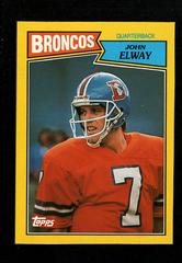 John Elway Football Cards 1987 Topps Box Bottoms Hand Cut Prices