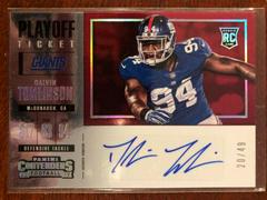 Dalvin Tomlinson [Autograph] #278 Football Cards 2017 Panini Contenders Prices