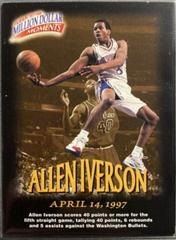 Allen Iverson #13 Basketball Cards 1997 Fleer Million Dollar Moments Prices