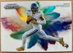 Justin Jefferson #CB-10 Football Cards 2022 Panini Prizm Color Blast Prices