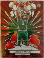 Jayson Tatum [Red Green] #14 Basketball Cards 2023 Panini Donruss Bomb Squad Prices