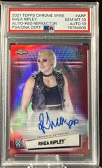 Rhea Ripley [Red Refractor] #A-RP Wrestling Cards 2021 Topps Chrome WWE Autographs Prices