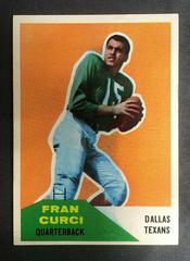 Fran Curci Football Cards 1960 Fleer Prices