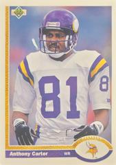 Anthony Carter #236 Football Cards 1991 Upper Deck Prices
