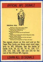 Referee Signals Football Cards 1966 Philadelphia Prices