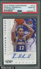 Kendall Marshall Autograph #212 Basketball Cards 2012 Panini Contenders Prices