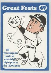 Bill Wambsganss [Blue Border] #49 Baseball Cards 1972 Laughlin Great Feats Prices