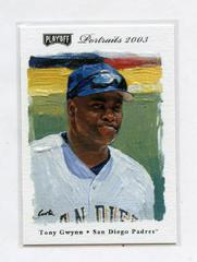Tony Gwynn #34 Baseball Cards 2003 Playoff Portraits Prices