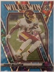Terry McLaurin [Blue Fluorescent] #WW-15 Football Cards 2021 Panini Mosaic Will to Win Prices
