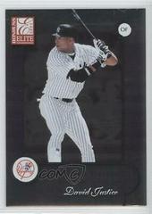 David Justice #42 Baseball Cards 2001 Donruss Elite Prices