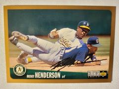 Rickey Henderson [Gold Signature] #240 Baseball Cards 1996 Collector's Choice Prices