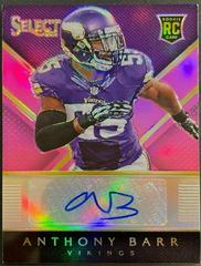 Anthony Barr [Fuchsia Prizm] Football Cards 2014 Panini Select Rookie Autograph Prices
