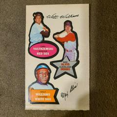 Carl Yastrzemski, Max Alvis, Walt Williams Baseball Cards 1968 Topps Action All Star Stickers Prices