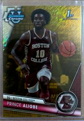 Prince Aligbe [Gold Shimmer] #13 Basketball Cards 2023 Bowman Chrome University Prices