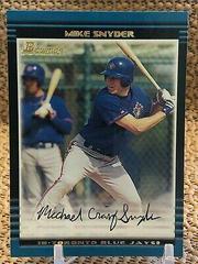 Mike Snyder #184 Baseball Cards 2002 Bowman Prices