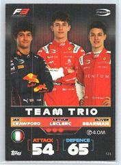 Jak Crawford, Arthur Leclerc, Oliver Bearman #123 Racing Cards 2022 Topps Turbo Attax Formula 1 Prices