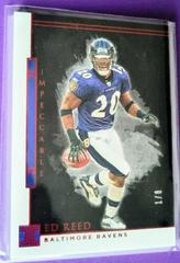 Ed Reed [Ruby] Football Cards 2020 Panini Impeccable Prices