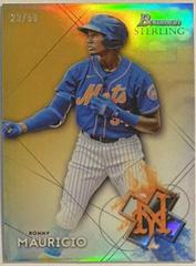 Ronny Mauricio [Gold Refractor] #BSP-23 Baseball Cards 2021 Bowman Sterling Prices