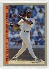 Fred McGriff Baseball Cards 1993 Fleer Fruit of the Loom Prices