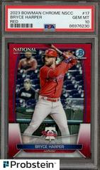 Bryce Harper [Red] #97 Baseball Cards 2023 Bowman Chrome Prices