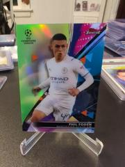 Phil Foden [Neon Green] Soccer Cards 2021 Topps Finest UEFA Champions League Prices