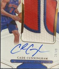 Cade Cunningham [Patch Autograph Bronze] #123 Basketball Cards 2021 Panini National Treasures Prices