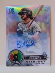 Brendan Rodgers [Autograph Refractor] #BTP-14 Baseball Cards 2018 Bowman Scouts' Top 100 Prices