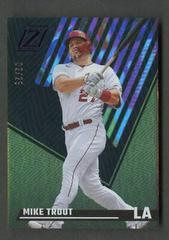 Mike Trout [Purple] Baseball Cards 2022 Panini Chronicles Zenith Prices