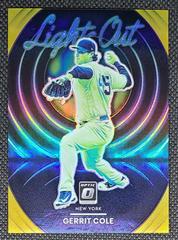 Gerrit Cole [Gold] Baseball Cards 2022 Panini Donruss Optic Lights Out Prices