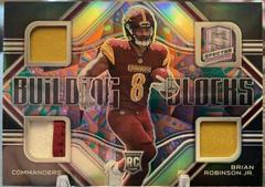 Brian Robinson Jr. [Psychedelic] #BBL-BRO Football Cards 2022 Panini Spectra Building Blocks Prices