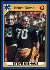 Steve Niehaus Football Cards 1990 Notre Dame Collegiate Collection Prices
