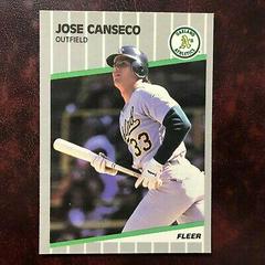 Jose Canseco Baseball Cards 1989 Fleer Glossy Prices
