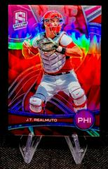 J. T. Realmuto [Neon Pink] #22 Baseball Cards 2022 Panini Chronicles Spectra Prices