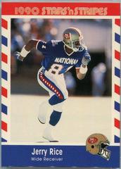Jerry Rice #72 Football Cards 1990 Fleer Stars N Stripes Prices