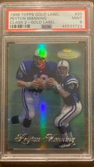 Peyton Manning [Class 2 Gold] #20 Football Cards 1998 Topps Gold Label Prices