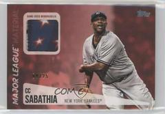 CC Sabathia [Red] Baseball Cards 2019 Topps Major League Material Prices