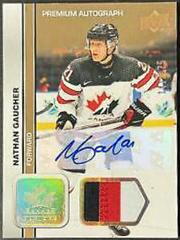 Nathan Gaucher [Autograph Patch] #10 Hockey Cards 2023 Upper Deck Team Canada Juniors Prices