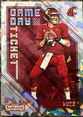 Luke Falk [Cracked Ice] #18 Football Cards 2018 Panini Contenders Draft Picks Game Day Ticket Prices