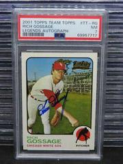 Rich Gossage #TT-RG Baseball Cards 2001 Topps Team Legends Autograph Prices