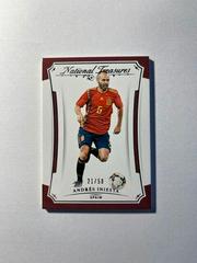Andres Iniesta Soccer Cards 2018 Panini National Treasures Prices