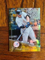 Aaron Judge [Gold] #21GH-19 Baseball Cards 2022 Topps 2021’s Greatest Hits Prices