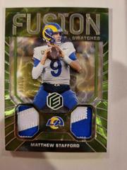 Matthew Stafford [Neon] Football Cards 2022 Panini Elements Fusion Swatches Prices