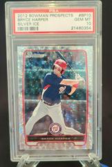 Bryce Harper [Silver Ice] #BP10 Baseball Cards 2012 Bowman Prospects Prices