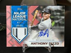 Anthony Rizzo [Red] #MLMA-AR Baseball Cards 2022 Topps Major League Material Autographs Prices